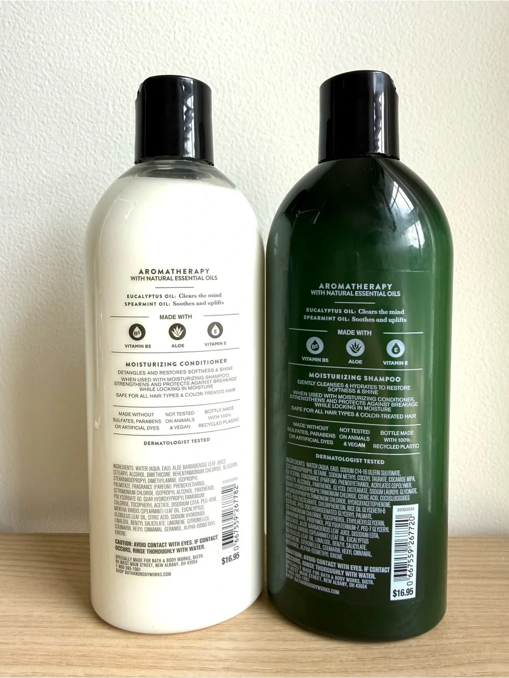 Bath & Body Works Aromatherapy Eucalyptus Spearmint Shampoo & Conditioner Set